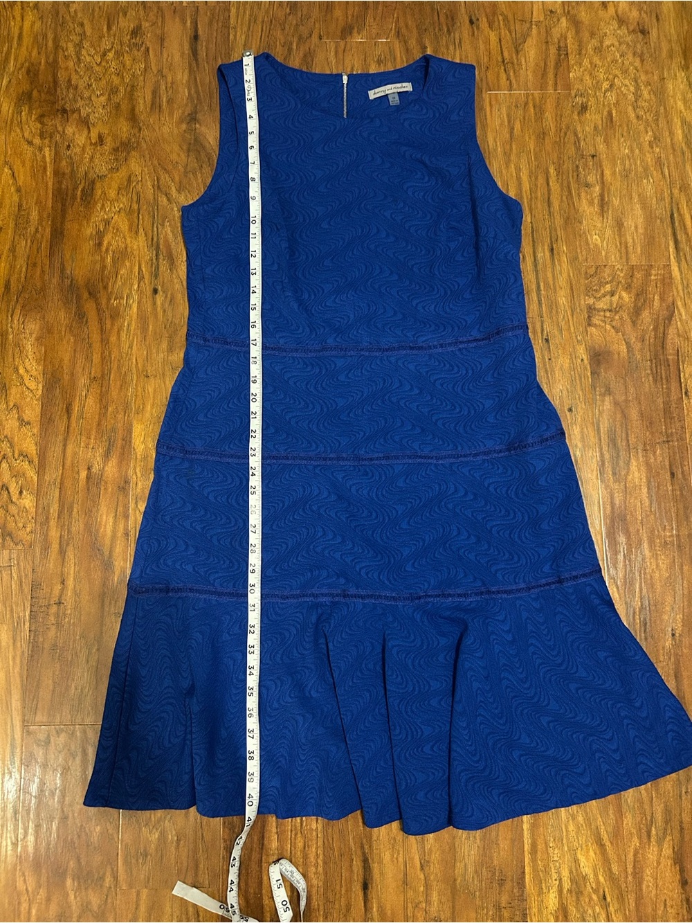 Danny & Nicole Royal Blue Sleeveless Fit-and-Flare Dress - Picture 5 of 8